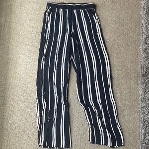 Striped flowy pants